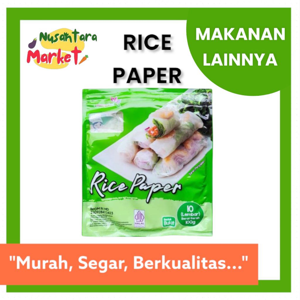 Jual RICE PAPER 10 LEMBAR NUSANTARA MARKET | Shopee Indonesia