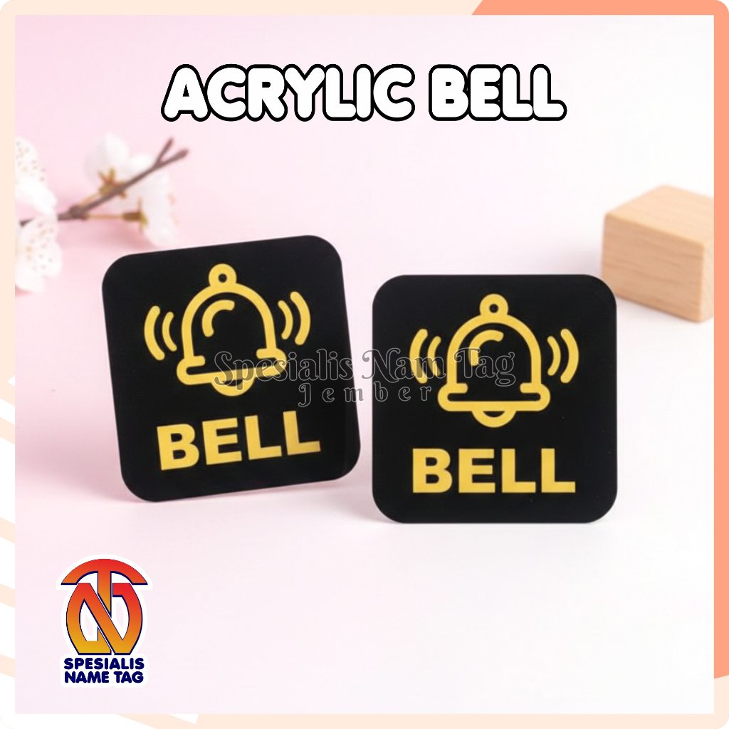 Jual BELL Akrilik Laser Cut Sign Akrilik Tempel Murah 