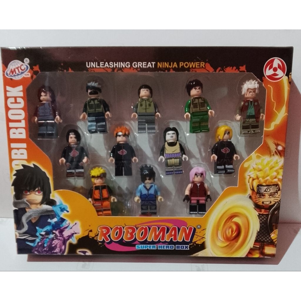 Jual roboman naruto box 12 pcs/mainan anak action figure naruto ...