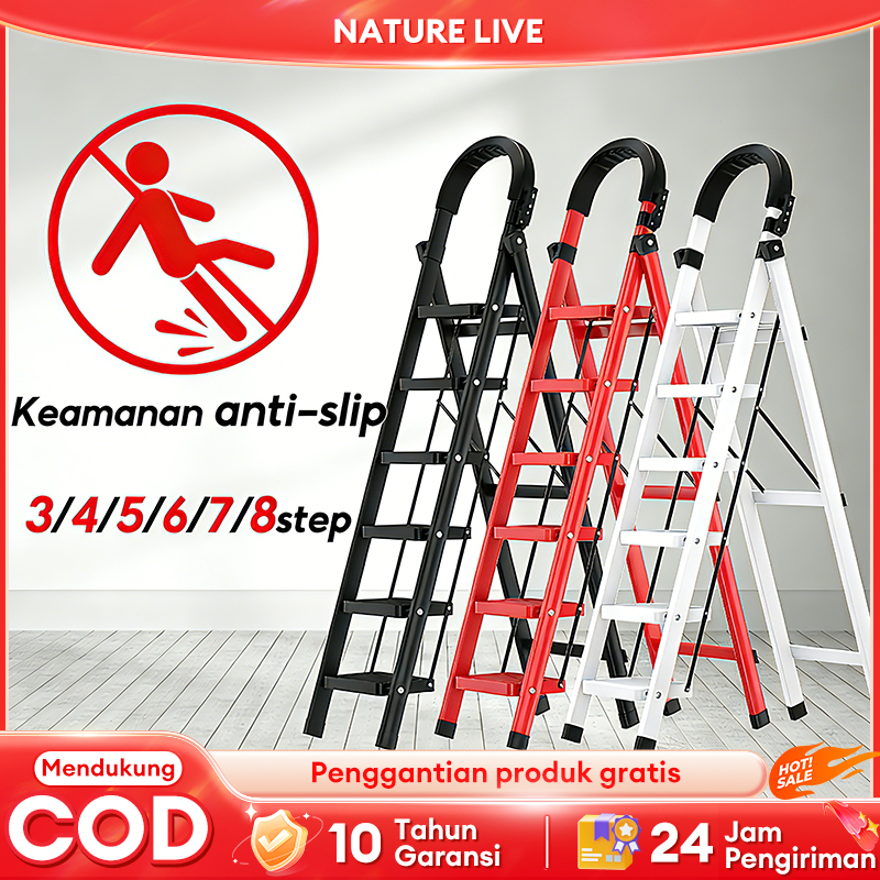 Jual Reaim Tangga Lipat Rumah 2/3/4/5/6/7/8 Step Multifungsi Tangga ...