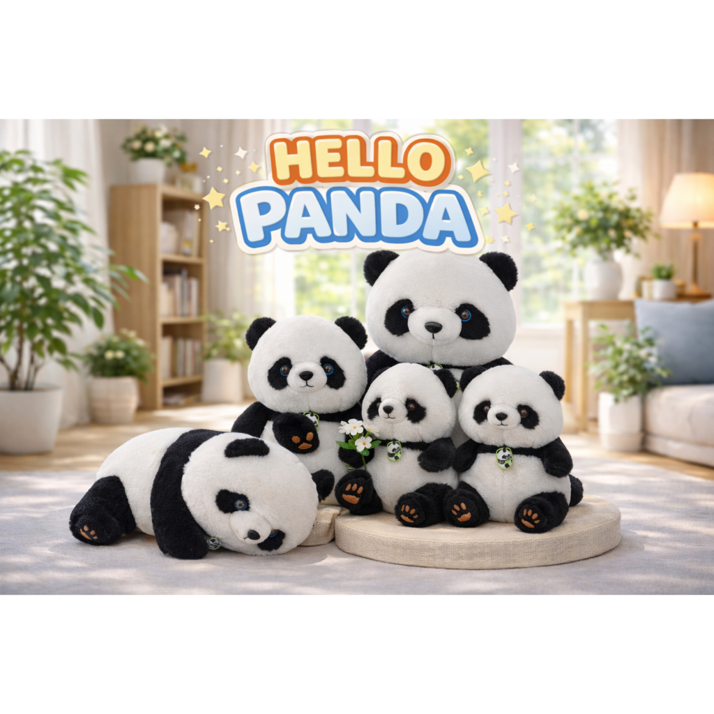Jual [New Arrival] Grosir Murah Boneka Panda Liontin Panda Bahan Rasfur ...