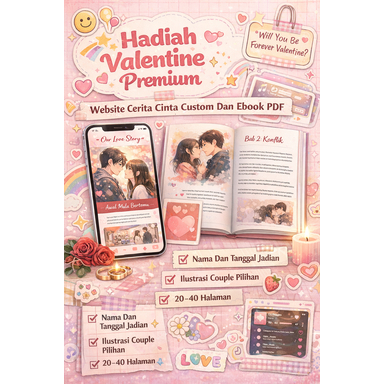 (Promo) Hadiah Valentine Premium Website Love Story Custom