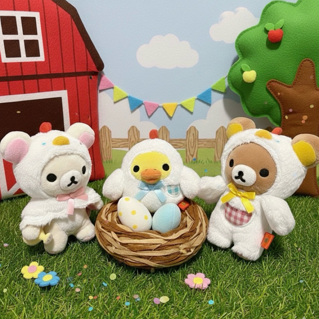 Jual BONEKA GANCI SET RILAKKUMA KORILAKKUMA KIIROITORI BEBEK (termasuk ...