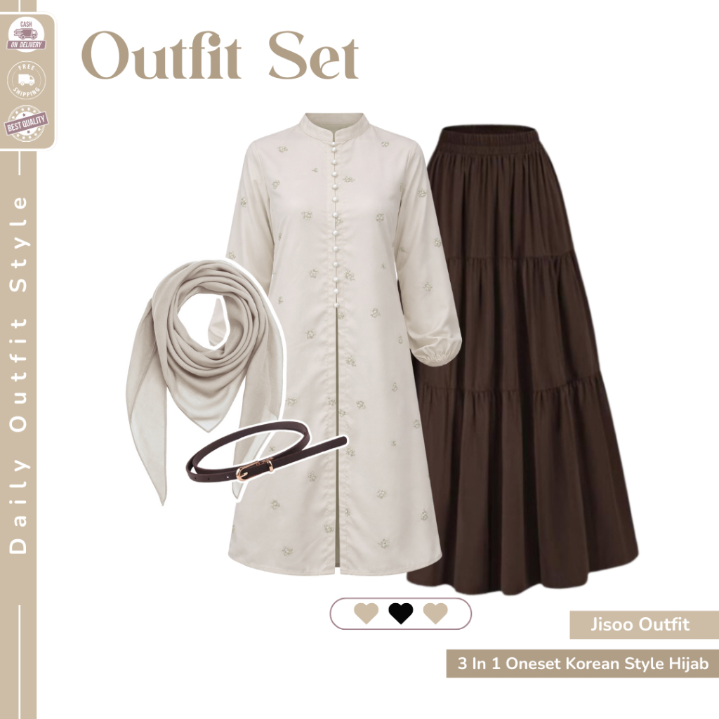 Setelan wanita rok modern elegan
