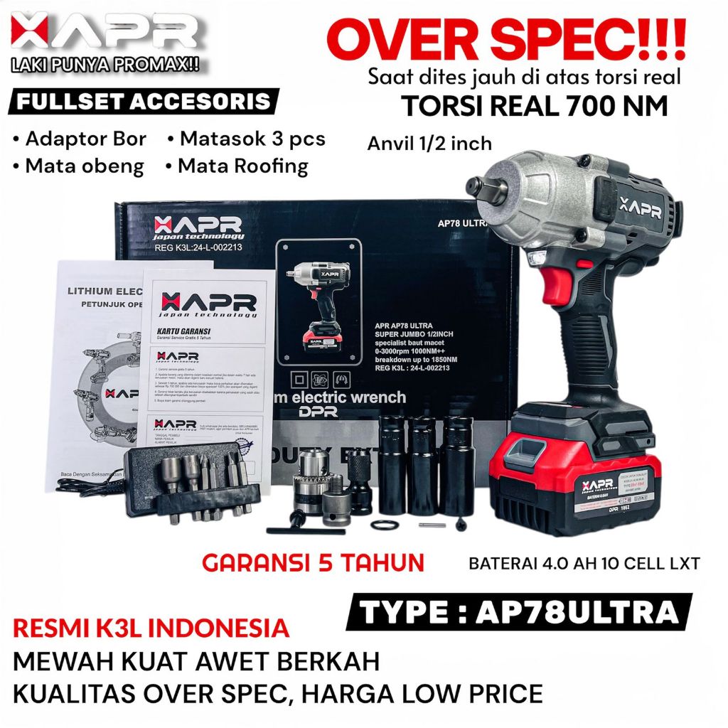 Jual APR RAJA Impact Wrench AP78 Series: Solusi Terbaik untuk Pekerjaan ...
