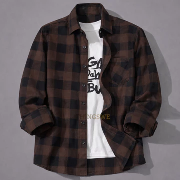 Flanel Premium Kemeja Lengan Panjang Pria Wanita