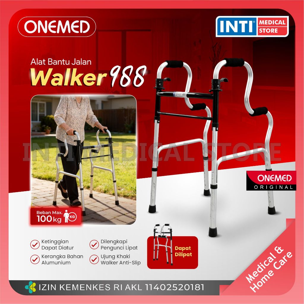 Jual ONEMED WALKER 988 | Alat Bantu Jalan | Walker Tanpa Roda | Shopee ...