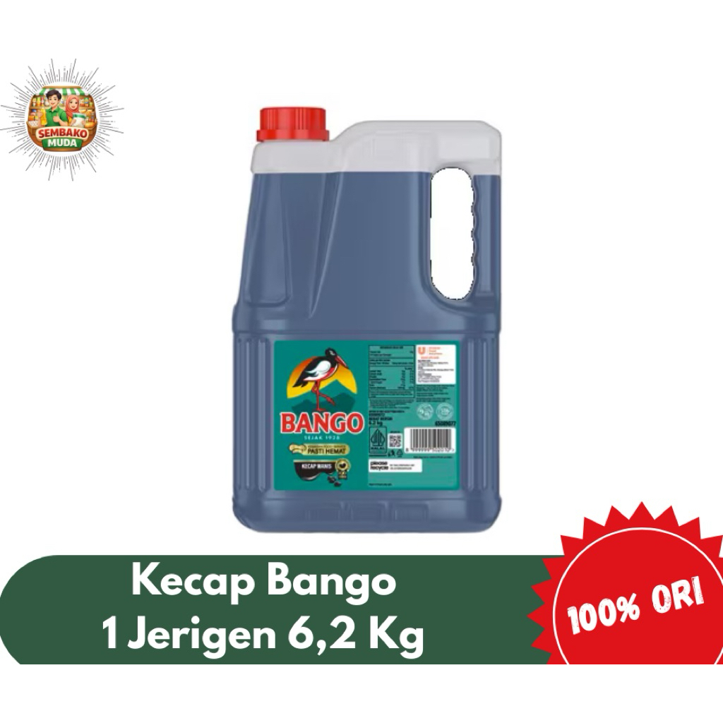 Jual Kecap Manis Bango Jerigen 6,2 kg / Kecap Manis Gurih Bango 1 ...