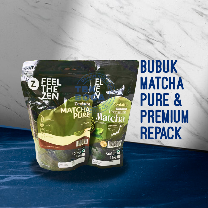 Jual Matcha Zenlatte ( Pure, Premium ) Green Tea Teh Hijau Bubuk Powder ...