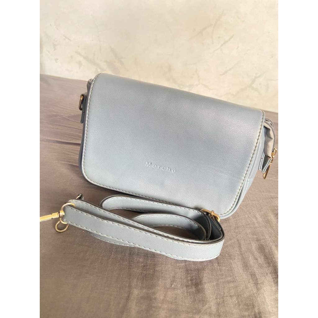 Jual Tas Merche Emma Dusk Blue | Shopee Indonesia