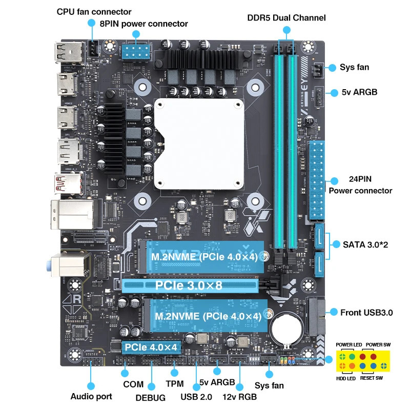 Jual ERYING MODT CORE Ultra U7/U5 ES DDR5 M-ATX (Ultra U7-165H