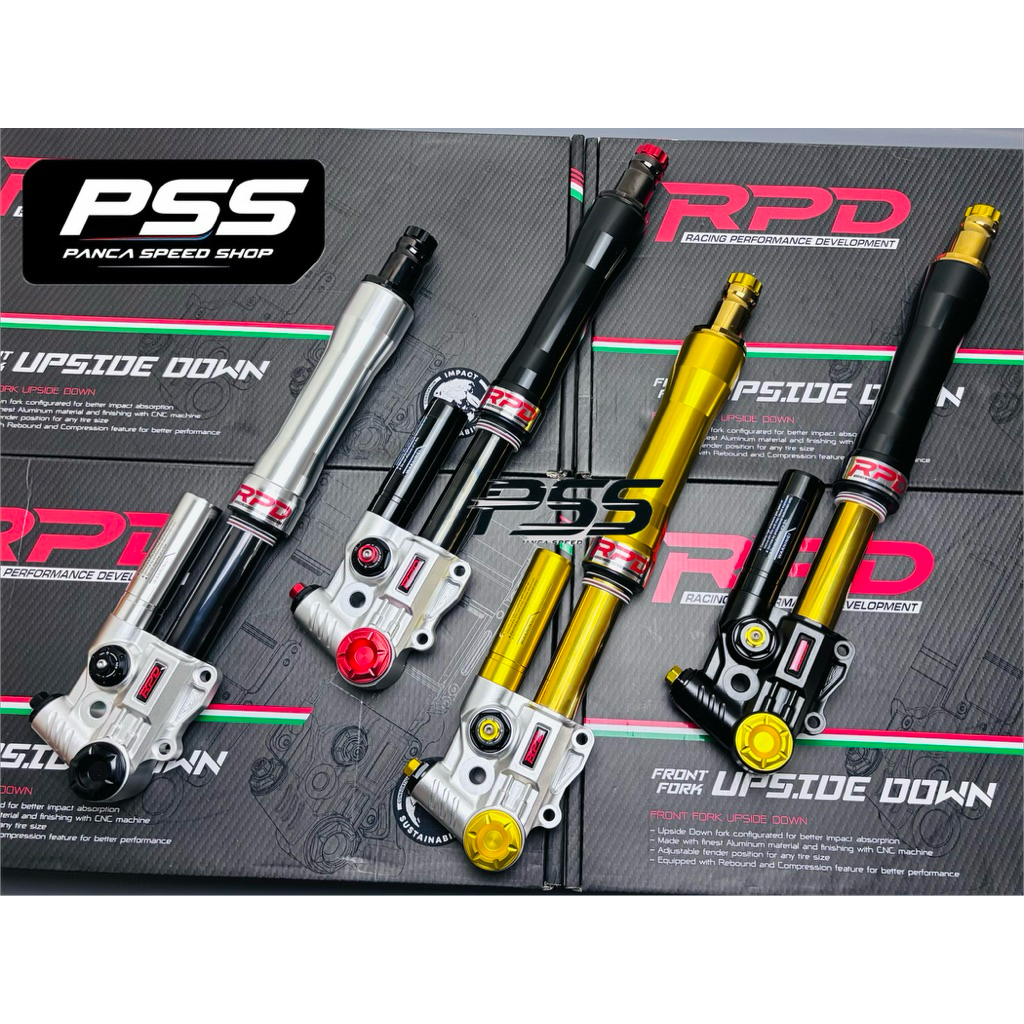 Jual SHOCK DEPAN RPD UPSIDE DOWN AXIAL 4P PISTON PITCH 40 FOR PCX 160 ...