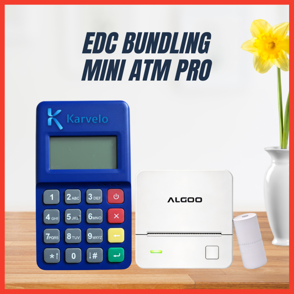 Jual EDC Mini ATM Pro Karvelo fungsi Tarik Tunai Transfer Uang dengan ...