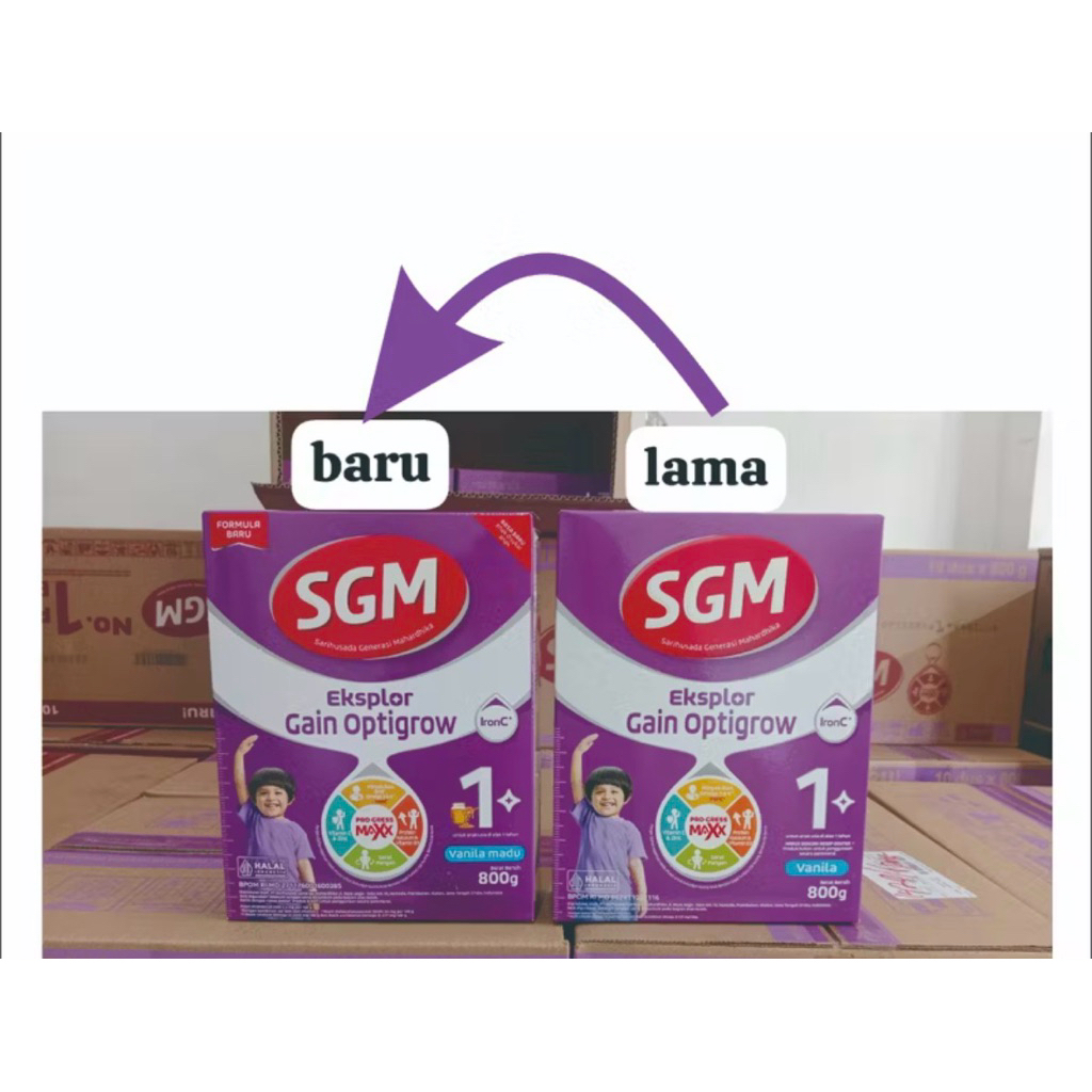 Jual SGM gain Optigrow 800 gr Vanilla madu ed jan 2028 | Shopee Indonesia