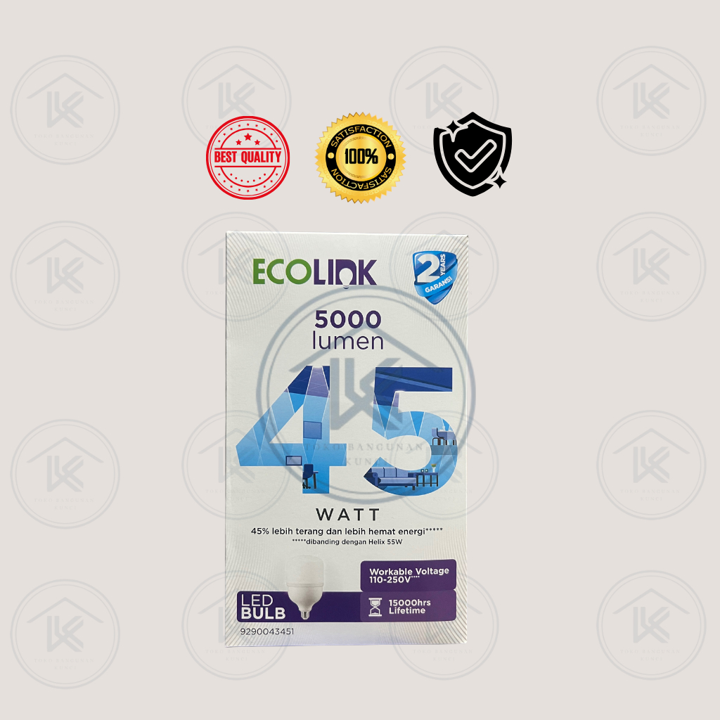 Jual Lampu LED BULB 45W Ecolink Hemat Energi dengan Suhu Cahaya Tahan ...