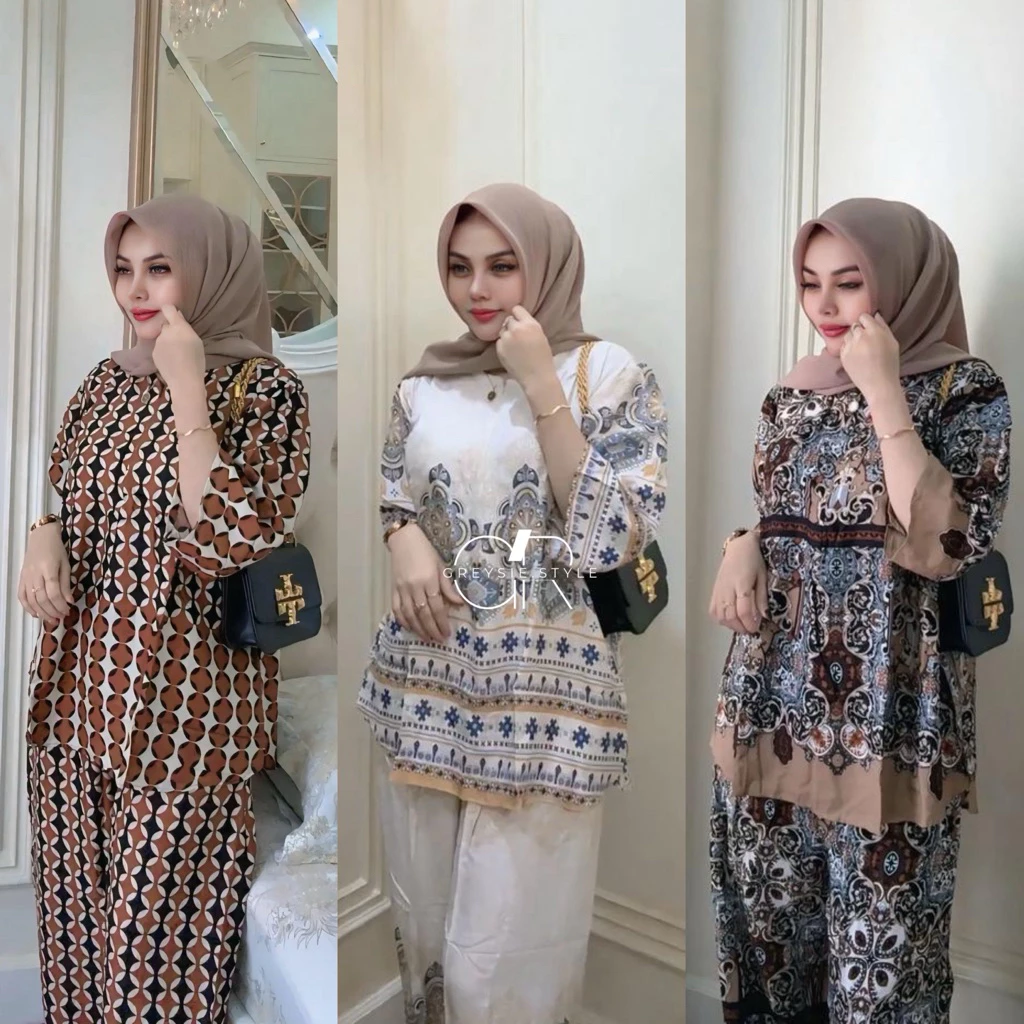 Gambar 4 Oneset Rayon Wanita Premium Busui Friendly Korean Style