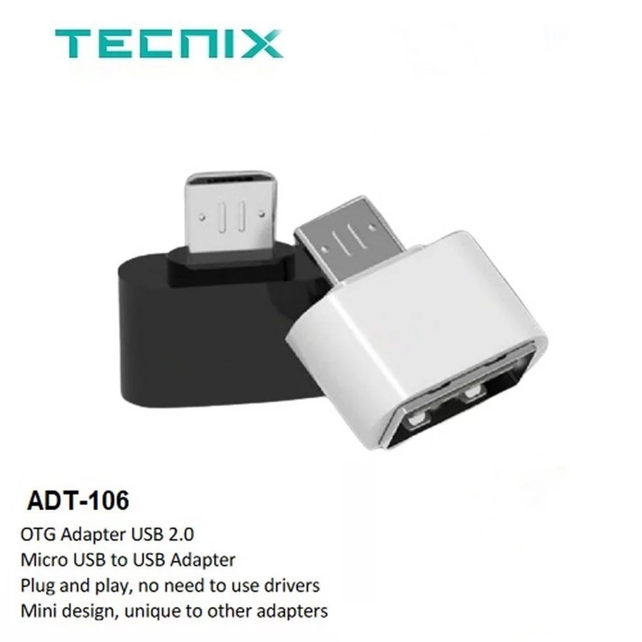Jual OTG Micro USB Tecnix ADT-106/108/109/OTG Type-C USB Tecnix ADT-111 ...