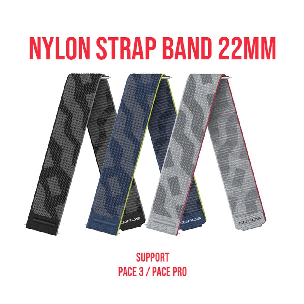 Jual [STRAP ONLY] COROS Nylon Strap Band For Pace Pro Sport Watch Size ...