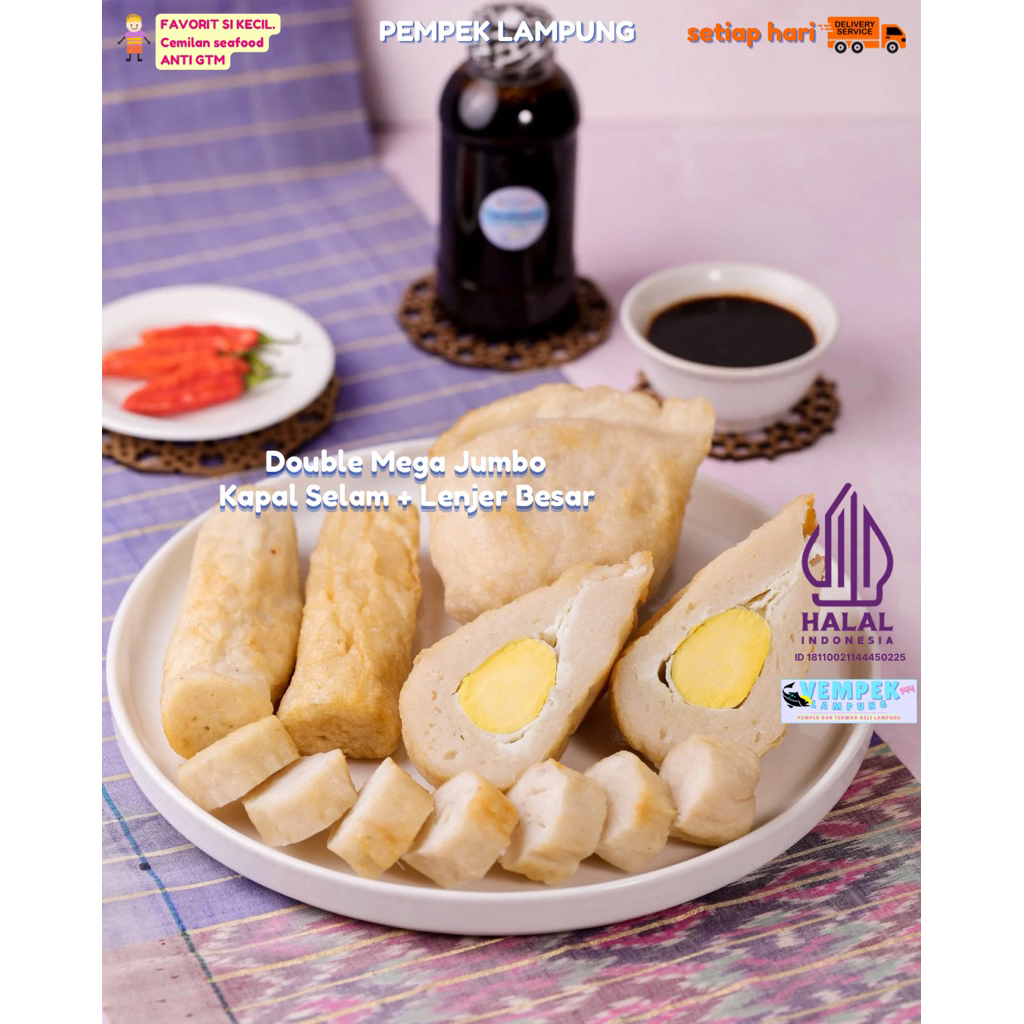 Jual KAPAL SELAM MEGA JUMBO & LENJER BESAR - PEMPEK LAMPUNG - COMBO MIX ...