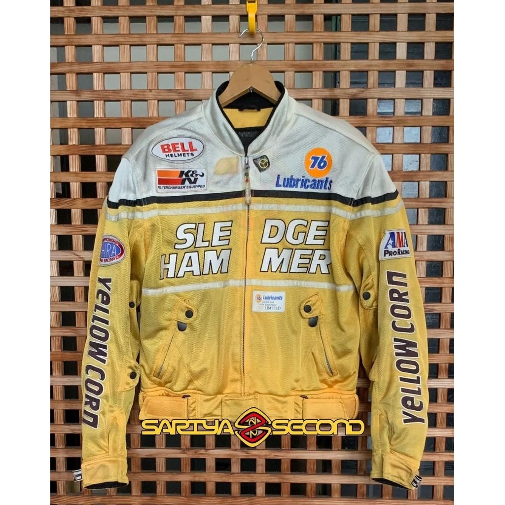 Jual Jacket Yellow Corn x 76 Lubricants Size L fit LL | Shopee