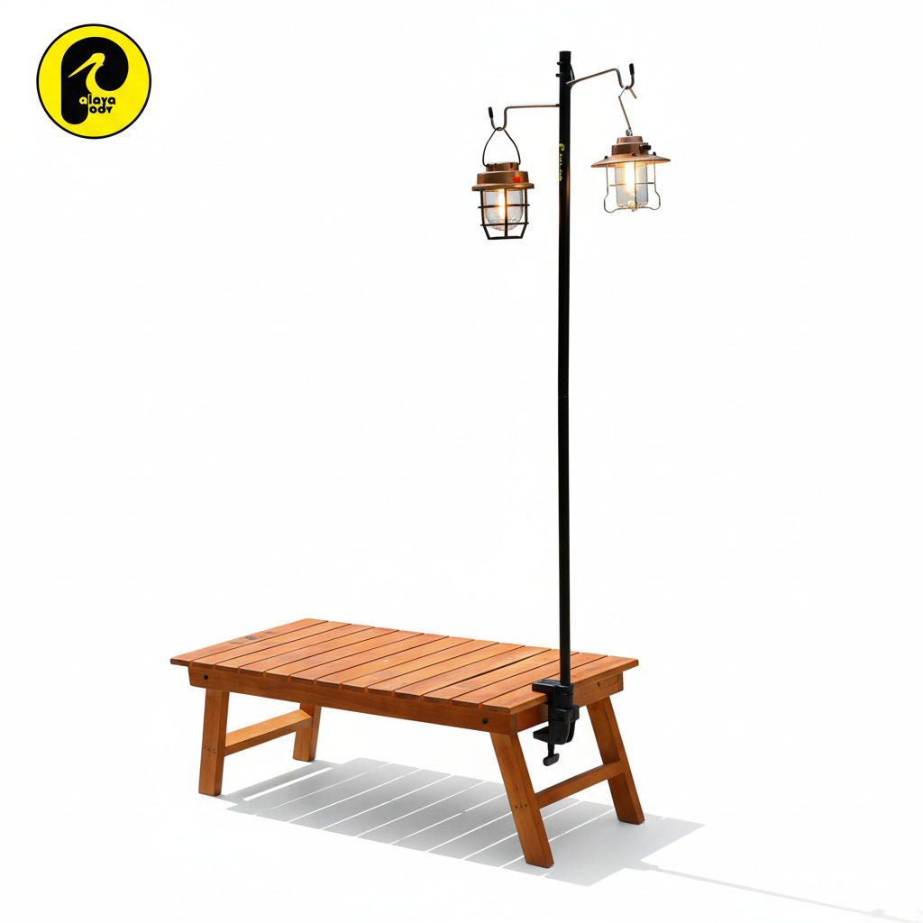 LUX 90cm Tiang Lampu Outdoor Portable Camping holder lamp meja Palava Adv