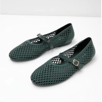 Berrybenka Sepatu Flatshoes Wanita Sofia Mashea Mesh Mary Jane Jelly