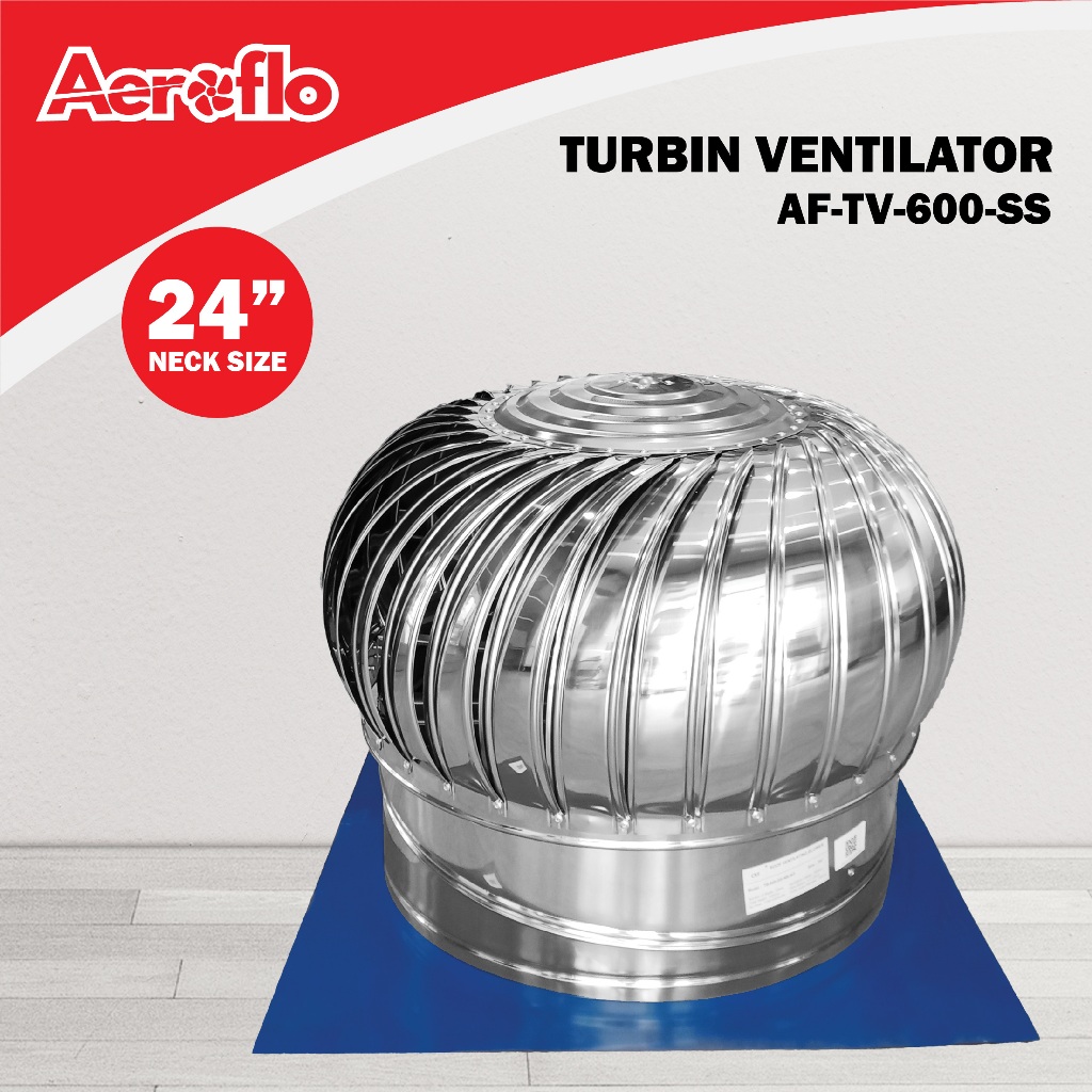 Jual Aeroflo Turbin Ventilator 24 Inch Turbine Roof Fan Ventilasi ...