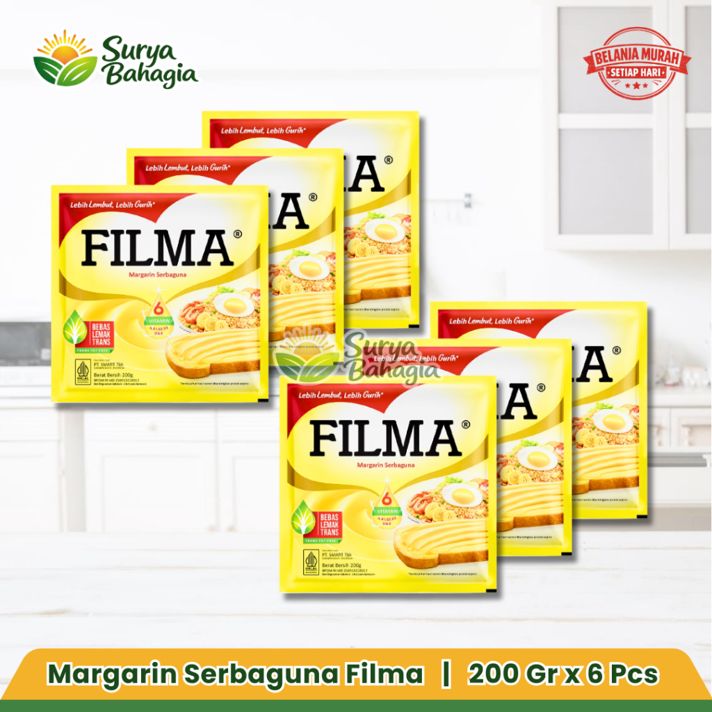 Jual Filma Margarin Sachet / Margarine Saset Serbaguna 200gr / 200 Gr ...