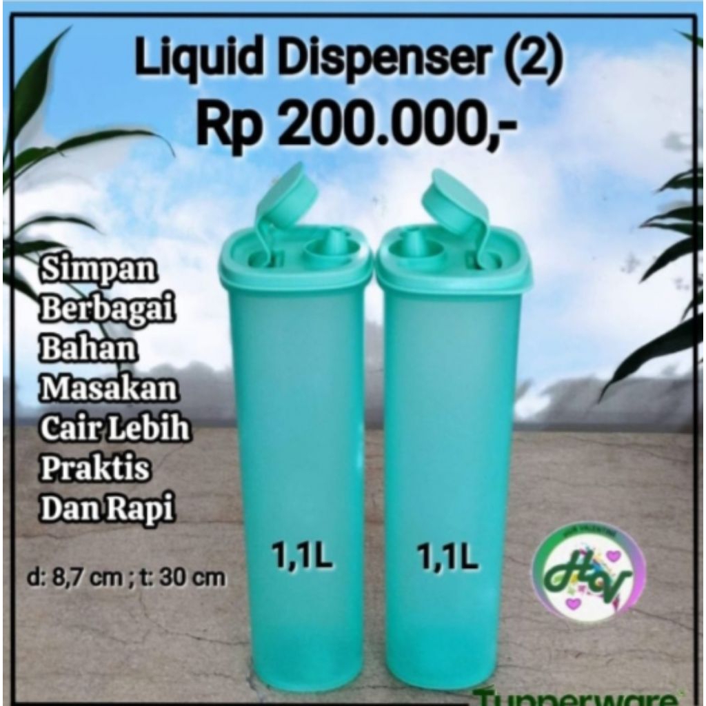 Jual Tupperware Cooking Oil 1,1 L(2pcs) - Tempat Penyimpanan Minyak ...