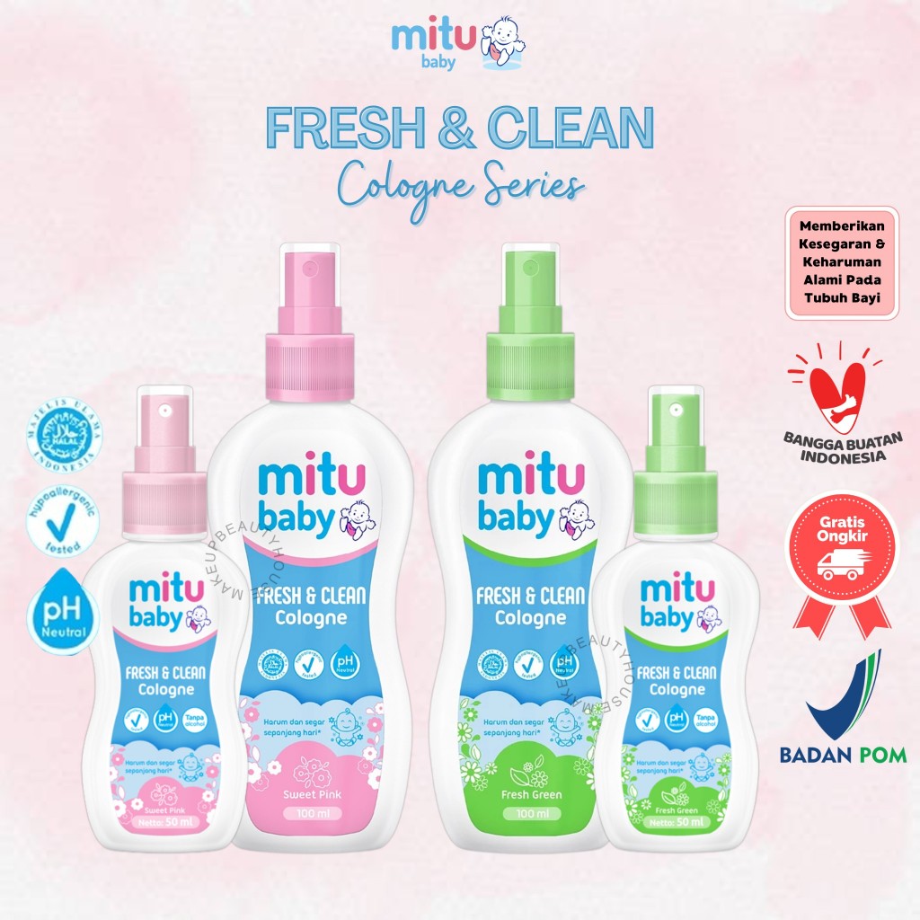 Jual MITU Baby Cologne Spray 100ml / 50ml - Parfum Bayi | Shopee Indonesia