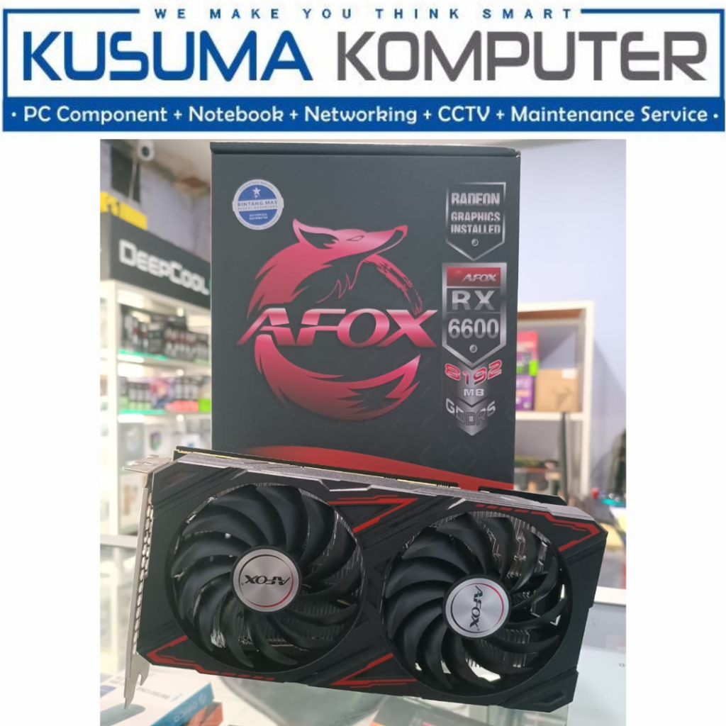 Jual VGA AMD Radeon Afox RX6600 RX 6600 8GB Garansi Resmi 2027 | Shopee ...