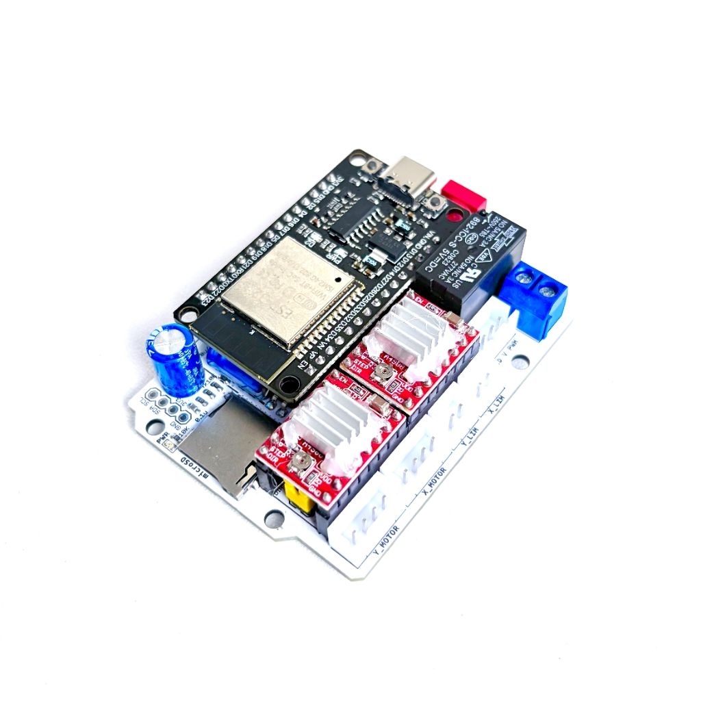 Jual FluidNC ESP32 CNC XY 2 Axis GRBL Wifi Micro SD Relay Optocoupler ...