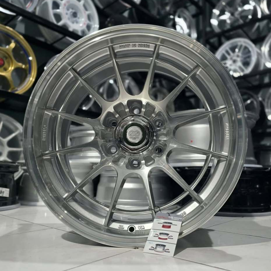 Jual velg rally ring 18 ENKEI SPIDER FULL POLISH YUSTA FLOW FORMING ...
