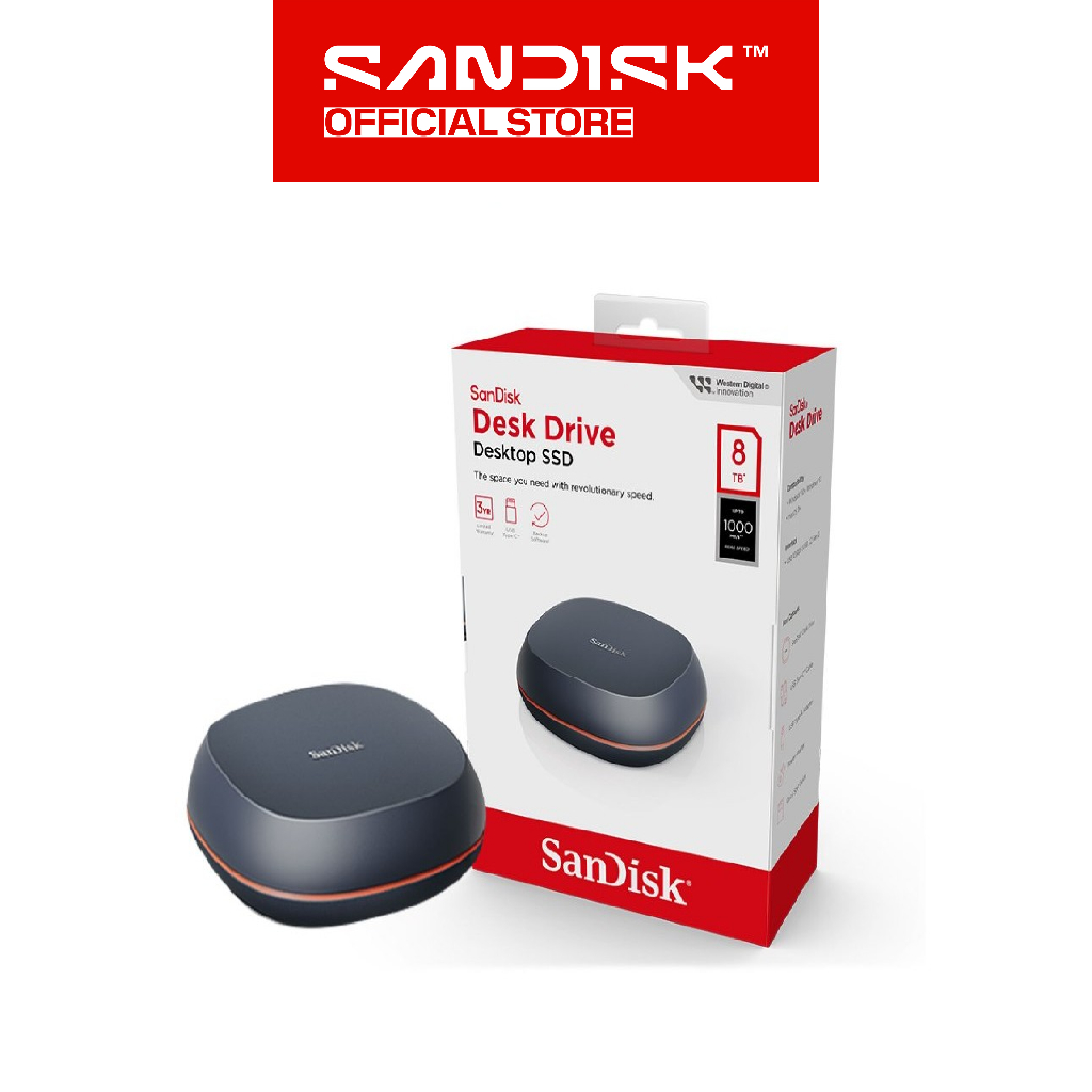SANDISK Desk Drive 8TB Desktop External SSD USB Type C (Up To 1000MB/s) (3)