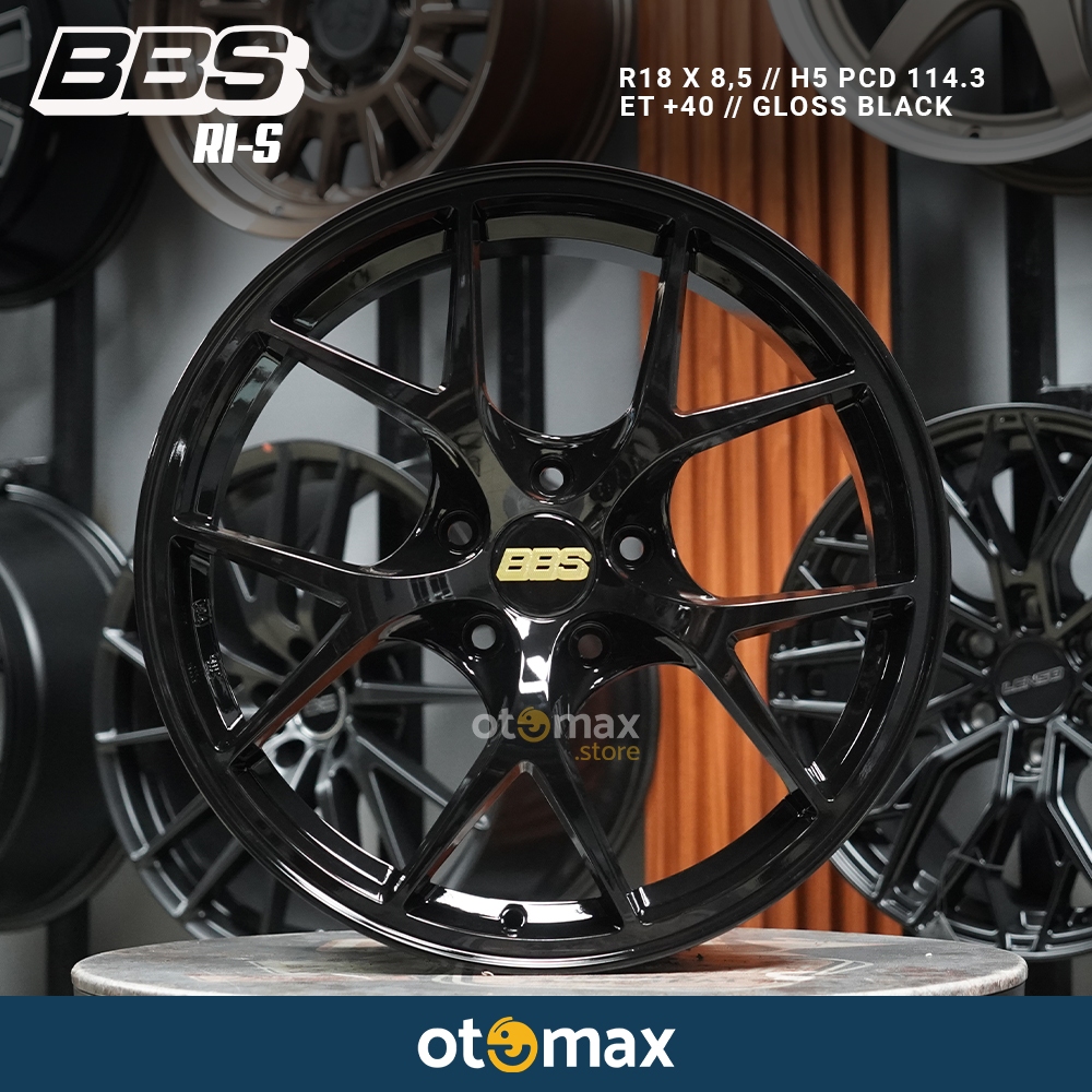 Jual Velg Mobil BBS RI-S Ring 18 Gloss Black | Shopee Indonesia