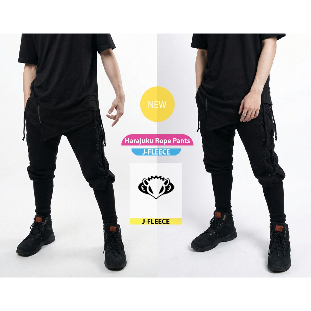 Jual Harajuku Rope Pants Ninja Samurai Style Slimfit | Shopee Indonesia