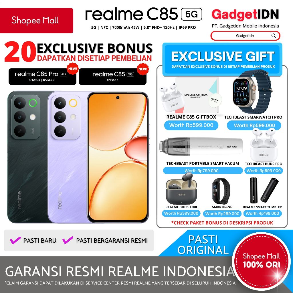 Jual Realme C85 Terlengkap & Harga Terbaru Juli 2026 | Shopee Indonesia