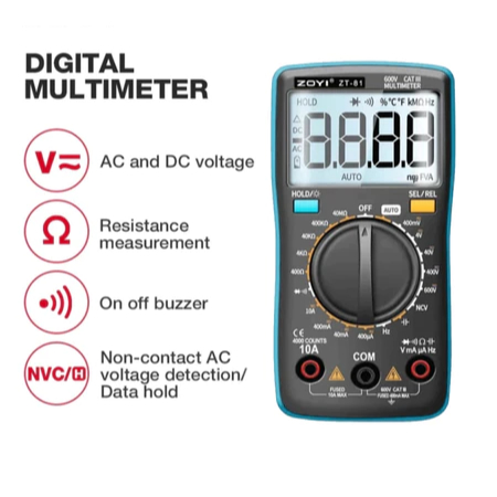 Jual ZT-81 Avometer Multimeter Arus Listrik Capasitor Mikrofarad NCV ...