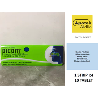 DICOM PERSTRIP ISI 10 TABLET UNTUK MERINGANKAN BERSIN-BERSIN DAN HIDUNG TERSUMBAT