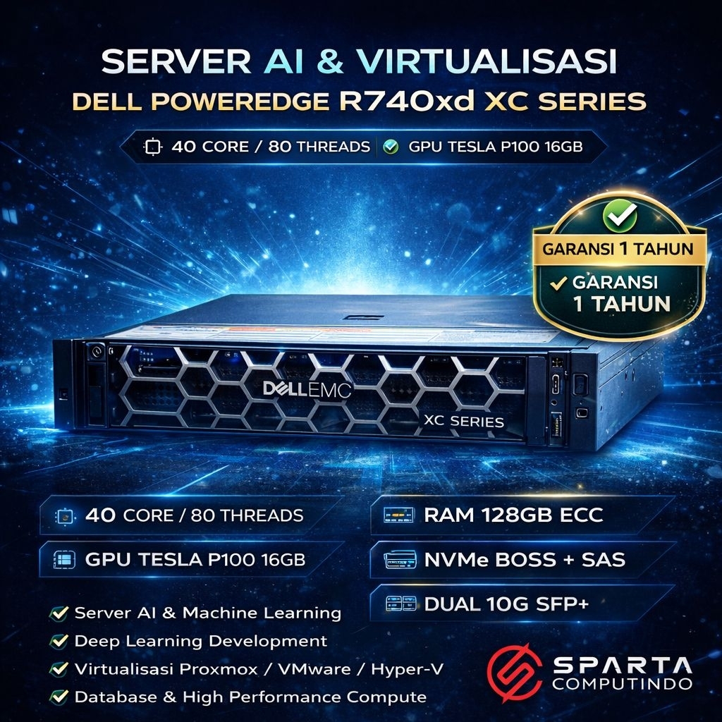 Jual Server AI & Virtualisasi Dell EMC PowerEdge R740xd XC 12 Bay LFF ...