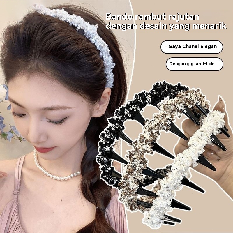 Jual Ikat Rambut Bergigi Motif Leopard & Bulu Bergelombang - Desain ...
