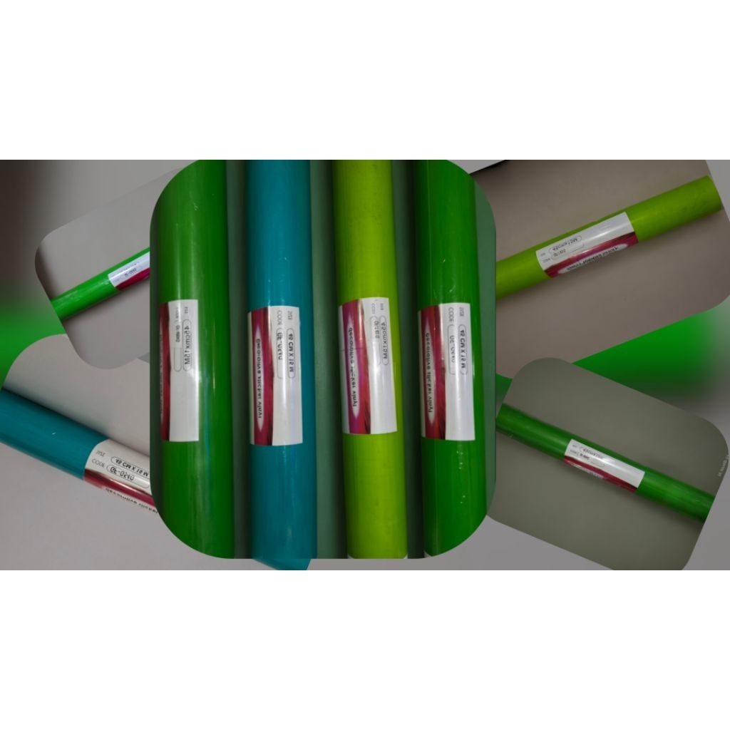 Jual 1Roll [45cm x 15meter] stiker skotlet warna hijau goodfix | Shopee ...