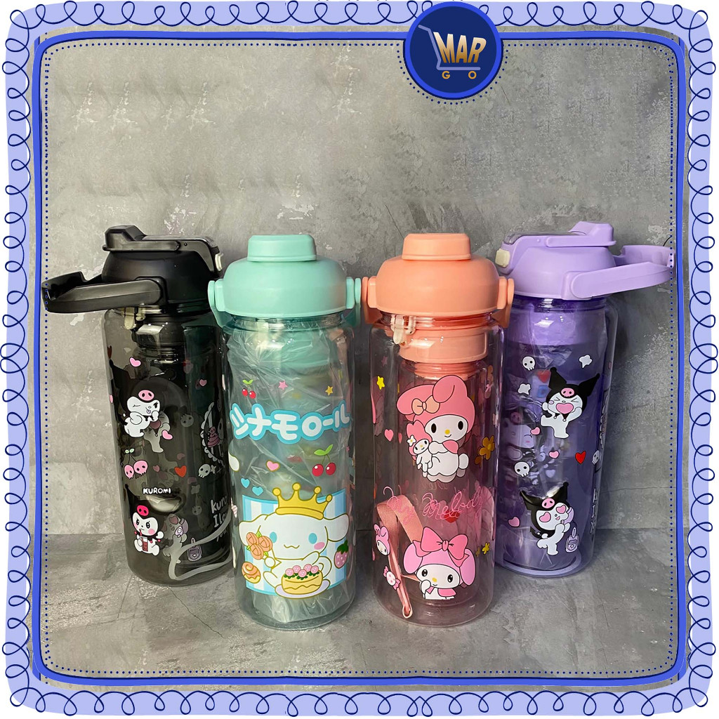 Jual Botol 3in1 Sanrio Beranak Set bottle waktu Time liter Jumbo Kuromi ...