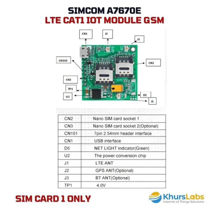 Jual SIMCOM A7670 SIM7670E Modem modul 4G LTE GSM SIM 7670 A7670E ...
