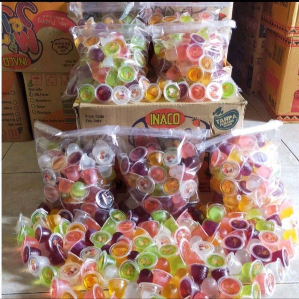 Jual INACO Jelly repack Kiloan 1 kg isi 64 / inaco 500 gr isi 32 ...