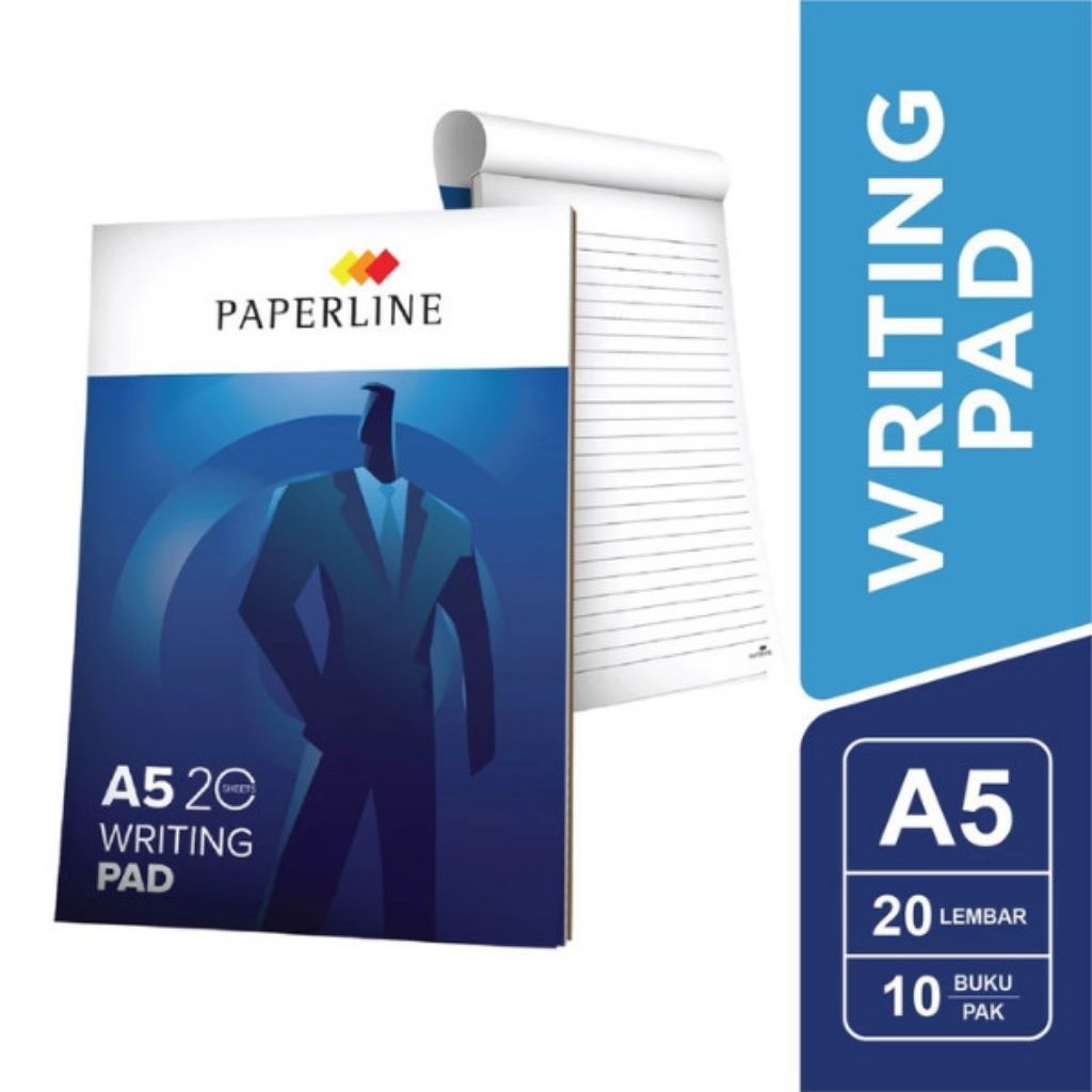 Jual ( 10 Pcs ) Paperline - Block Note A5 20 Lembar - Notepad Writing ...