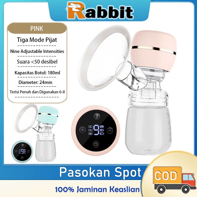 Rabbit Pompa ASI Elektrik Tanpa Kabel Otomatis Portabel Pompa Asi  Hisap Kuat Breast Pump
