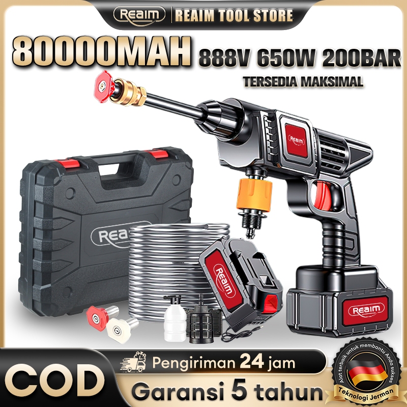 Jual Reaim jet cleaner mesin semprotan Portable mini cuci mobil motor ...