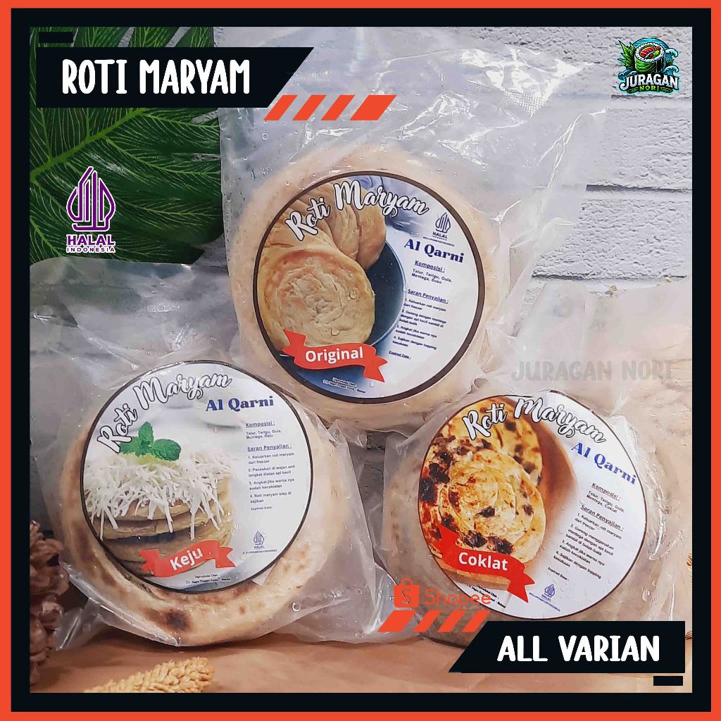 Jual Roti Maryam Isi 5 Original Coklat Keju – Roti Canai Frozen Siap ...