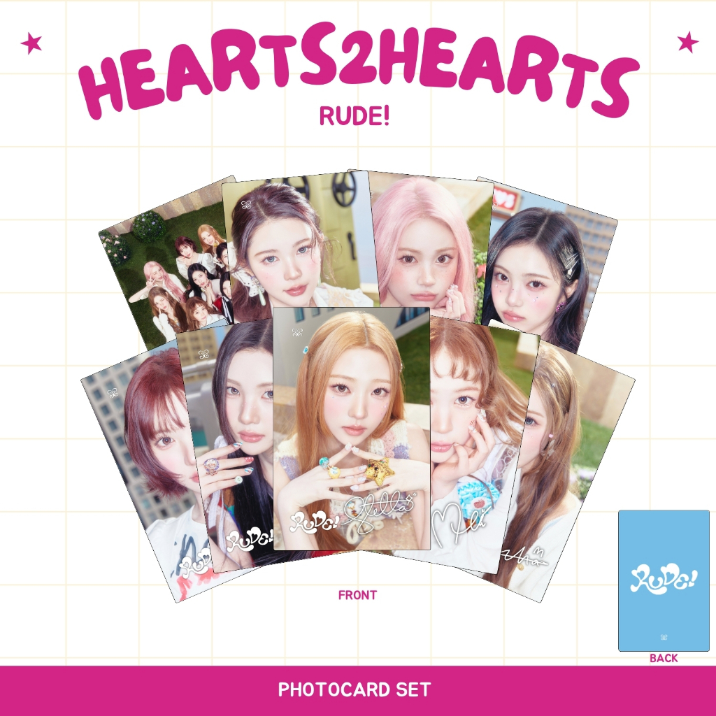 Jual PHOTOCARD HEARTS2HEARTS RUDE 2SISI 9 PCS KPOP CARDS